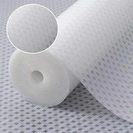 Kitchen Drawer Liners, 30cmx150cm Shelf Liners, Kitchen Drawer Liner Drawer Mats Washable, Waterproof Oil-Proof Cabinet Cupboard Liners, Non Slip, Refrigerator Shelves Protective Lining, EVA(White)