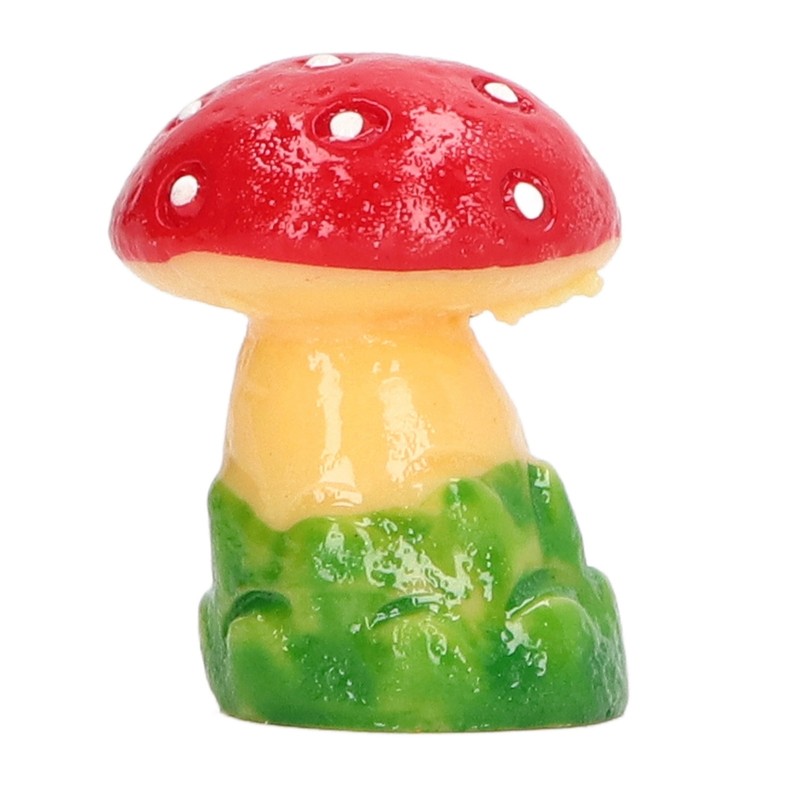 30pcs Dollhouse Mushroom Figurine Cute DIY Resin Micro Landscape Garden