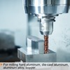 sourcing map 2pcs Carbide Square End Mills 6mm (15/64") Dia