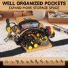 Tool Belt,Magnetic Tool Pouch,14-Pockets Tool Belts for Men,Detachable & Adjustable