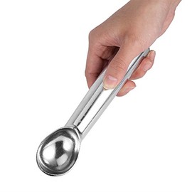 Cuchara para Helado Antifeeze de Metal Portátil, 3 Tipos, Herramienta de Cocina, Nueva Cuchara para Helado de Metal (Superficie brillante)