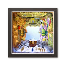 Pintoo Jigsaw Puzzles 1600 Piece for Adults - Jacek Yerka - Four Seasons Beautiful Plastic Puzzle for Home Decor Zero Dust Easy Storage [H1918]