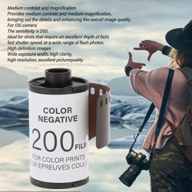 Bewinner 8 Sheets 35mm Color Film CN200 Vintage Camera Color Film 200 ISO Color Negative Film for 135 Camera
