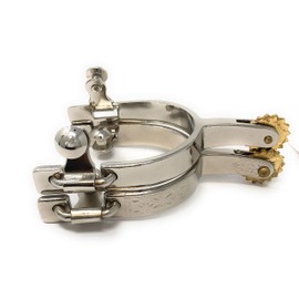 AJ Tack Wholesale Mens Chrome Engraved Utility Spur