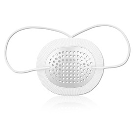 Eye Shield After Surgery, Aluminum Protective Breathable Eye Patch Cover for Adults with Extended Elastic Strap and White Cloth Covering for Sleeping and After Surgery