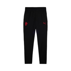 A.C. Milan - Pantaloni Training con Tasche Bambino, Tuta Gara da Allenamento, Stagione 2025/2026, Prodotto Ufficiale, Bambino, Nero, 14 Anni