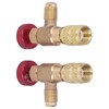 2PCS Refrigeration Control Valve 1/4SAE Male Thread 5/16SAE Female Thread