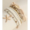 huefeel Boho Beach Anklet Set, 7 Pieces, Shell and Starfish