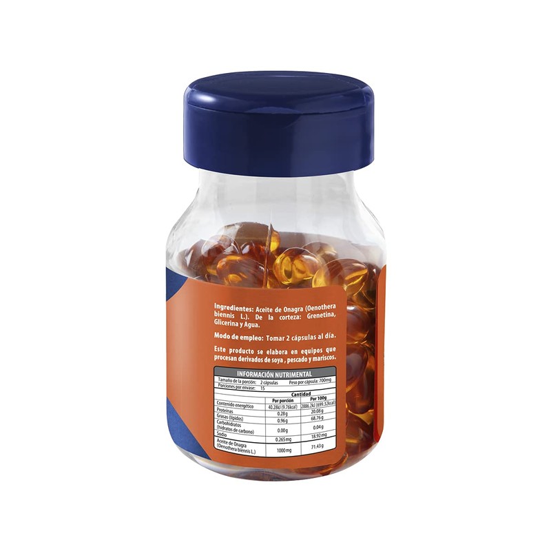 Onagra (Aceite de Prímula) 30 cápsulas softgel
