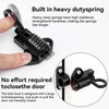 Pack of 2 Automatic Locking Door Latches, Aluminium Alloy Door