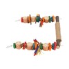 Bird Swing Toy Colorful Beak Grinding Parrot Chewing Perch Toy