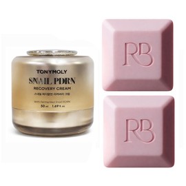 Tony Moly Snail PDRN Recovery Cream 50ml + 2 scented soaps / 토니모리 스네일 PDRN 리커버 크림 50ml+향기 비누 2개