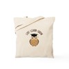CafePress Live Learn Grow Tote Bag Reusable Natural Beige Canvas
