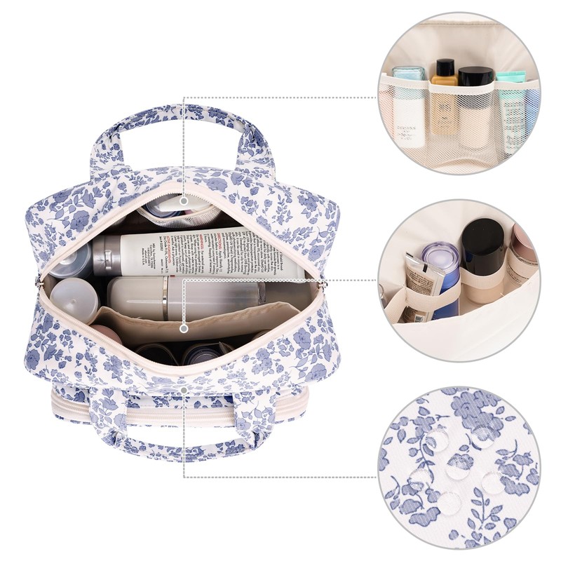 Narwey Full Size Toiletry Bag Large Makeup Bag Organizer Travel