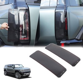 for Hummer EV SUV Accessories Car Rear Tail Light Cover Tail Lamp Shell Shade Guard Frame Compatible with Hummer EV SUV 2024 2025+ Smoked Taillight Shell Bezels Protect Decorative (SUV/Smoke Black)