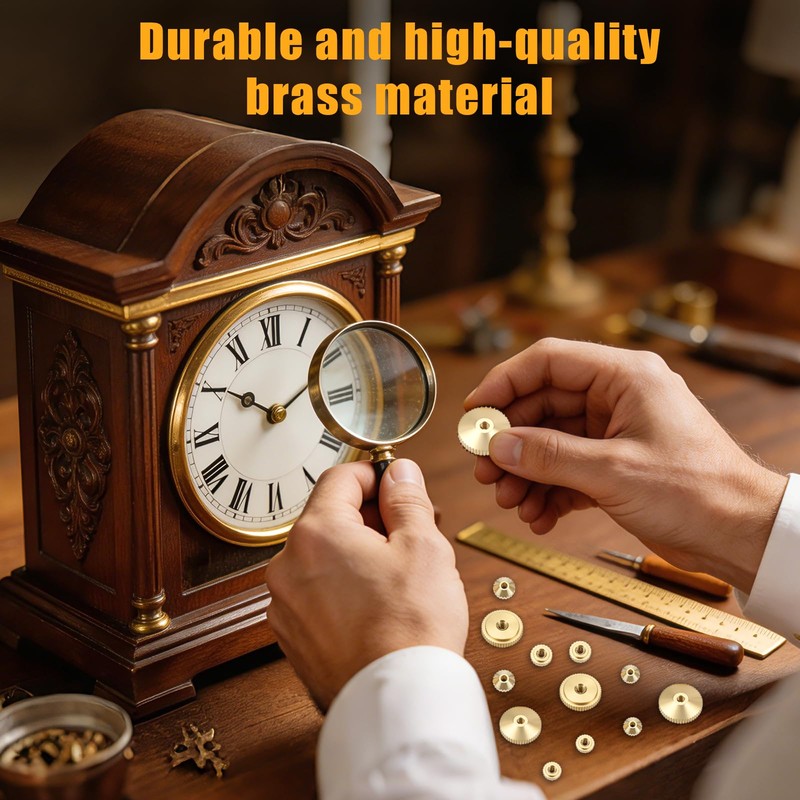 12 PCS Brass Clock Hand Nut Assortment, Clock Hand Assortment,