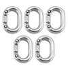 YINETTECH 5pcs 5mm 316 Stainless Steel Split Connecting Chain Links