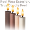 WYZworks Coordinated Chocolatey Mocha Brown 4 Pack, 10" Real Wax