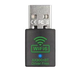 WiFi 6 USB Adapter with Bluetooth 5.4, AX900Mbps Dual Band 2.4G/5G, Plug and Play,Suitable for Computers, Keyboards, mice, Printers, Headphones and Speakers