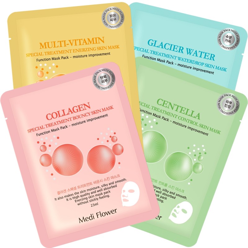 “Skin soothing” skin mask pack 40 sheets (choose 2 types)