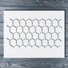 Chicken Wire Chain Link Fence Reusable Stencil 11x8.5 - Arts