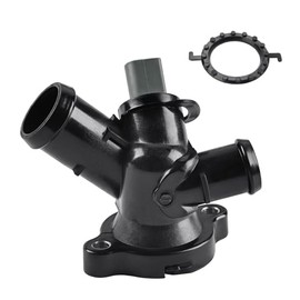 WMPHE Engine Coolant Thermostat Housing Compatible with Volkswagen Beetle 2006-2014 Golf 2010-2014 Jetta 2005-2014 Passat 2012-2014 Rabbit 2006-2009 Replacement for 07K121133E