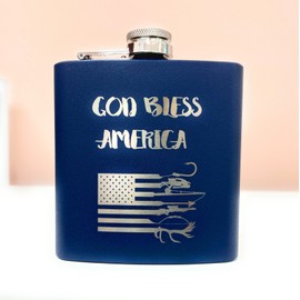 ArtPaperWonders Flask God Bless America Gift Stainless Steel Party Gift