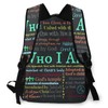 Inspirational Bible Scripture Backpack Christian Book Bags for Boys Girls