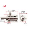 1/2Pack Stainless Steel 316 Door Window Lock Latch ，Marine Barrel