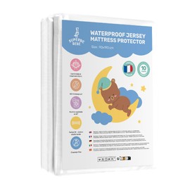 Waterproof Single Mattress Protector 90x190cm with 30cm Deep Pocket - Breathable Soft Jersey Fabric - Oeko-Tex Certified Fitted Cover - Bed Waterproof Protector - Mattress Topper -Mattress Protector