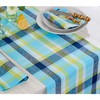 Solino Home Blue Linen Table Runner 90 Inches Long -