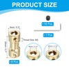 PATIKIL Rigid Coupling 4mm-5mm Copper Shaft Coupling Motor Connector for