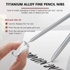 HaeKap 2 Pack Titanium Alloy Fine Point Replacement Pencil Nibs