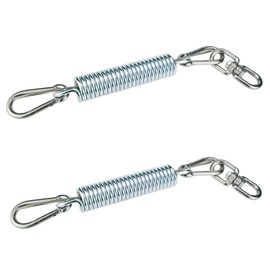 Aebor Porch Swing Spring with Safety Steel Wire, 650 LB Capacity Stainless Steel Heavy Duty Hammock Chair Hanging Kit Include Spring, Carabiners,for Porch Swing, Hammock, Swing Chair. (2)