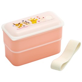 Skater PALW6AG_526220 Silver Ion Ag+ Bento Box, Antibacterial, Foldable, Integrated Gasket Type, 2 Tiers, 19.4 fl oz (550 ml), Pokemon Large Collection 21, Width 2.9 x Depth 5.7 x Height 3.7 inches (7.4 x 14.4 x 9.4 cm)