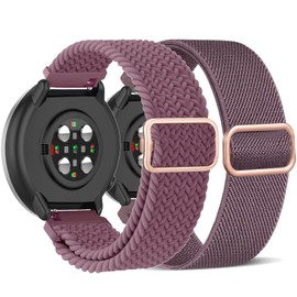 TUCOMO Stretchy Nylon Bracelet Compatible with Polar Ignite / Ignite 2 / Ignite 3, 20 mm Braided Loop Elastic Bracelets for Polar Unite/Pacer/Pacer Pro Men Women