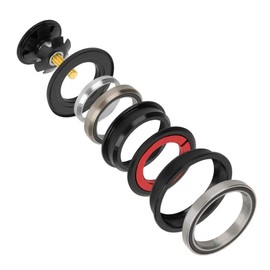 Bicycle Headset Bicycle Headphones, Aluminium Alloy Conical Fork Straight Tube 44/55 mm Bicycle Bearing Headphones for Bicycles, Including Mountain Bikes, Road Bikes and City Bikes