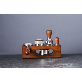 Teyearlife espresso tamping station called Coffee Tamper Station Fit 51 to 54mm Espresso Accessories The tamper holder Or organizer station Adjustable Portafilters Stand Height (7 IN 1)