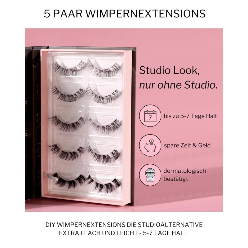 Aylashes Fake Lashes Starter Set, False Eyelashes, Natural, The Star