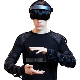 Master Massage H1 Deluxe Electric Scalp Massager - Mini Head Massager with Vibration, 11 Vibrating Nodes for Deep Relaxation, Hairband Design, 5 Modes, Prussian Blue