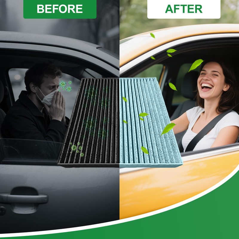 Cabin and Engine Air Filter Kit for 2019-2024 Mazda 3/3