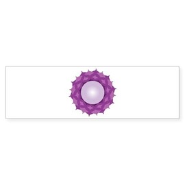 CafePress Blank Caption Lotus 10"x3" Rectangle Vinyl Bumper Sticker Car Decal