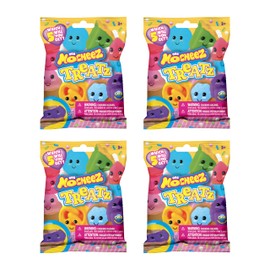ORB Arcade Mocheez Treatz Blind Bag 4 Pack - 4 Blind Bags, Each w/ 5 Assorted Squishy Kawaii Mochi Treats Toys - Jiggly Kids Toys for Party Favors, Goodie Bags, Stocking Stuffers, Gifts and More