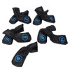 9PCS PU Leather Waterproof Thicken Plush Golf Putter Head Cover
