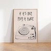 If It's Nice It's Twice Wall Art, Turntable and Record