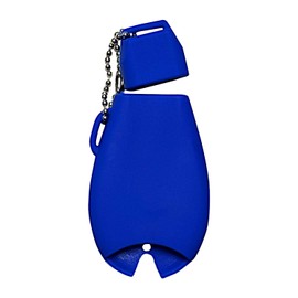 Key Fob Cover for Caravan Cherokee: 4 Buttons Remote Case Protector Fit for Jeep Cherokee Commander Dodge Ram 1500 2500 3500 Challenger Dart Grand Caravan 2008 to 2024 56046955 68105083 GQ453T Blue