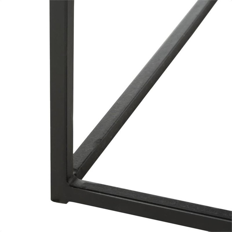 SAFAVIEH PIT2002A Outdoor Collection Leros Black Square Fire Pit