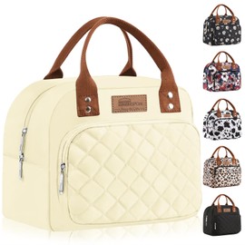 HOMESPON Insulated Lunch Bag for Women Men Work Adult Cool Bag Lunch Box Container Ladies Lunch Tote (Green)