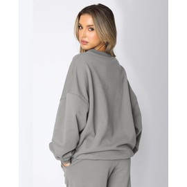 Yutdeng Jogging Suit Women's Set Warm Tracksuit Women's Fleece Sports Suit Women's Long Sleeve Leisure Suit Winter 2 Pieces Leisure Suit Women Loungewear Sports Pullover Sweatshirt Jogging Bottoms