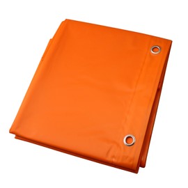 Dependable Industries inc. Essentials EVA Shower Curtain Liner - Water-Resistant, Rustproof Metal Grommets, 3 Magnets Bottom, Easy Clean, 72" x 72" Size (Orange)